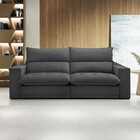 Sofá Retrátil E Reclinável Martinho 230cm Boucle Cinza  - Cel