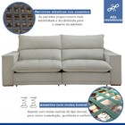 Sofá Retrátil E Reclinável Martinho 230cm Boucle Gelo - Celfl