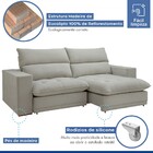 Sofá Retrátil E Reclinável Martinho 230cm Boucle Gelo - Celfl