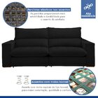 Sofá Retrátil E Reclinável Martinho 230cm Preto