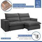 Sofá Retrátil E Reclinável Martinho 250cm Veludo Cinza  - Cel
