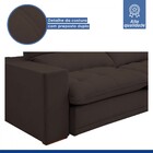 Sofá Retrátil E Reclinável Martinho 250cm Veludo Marrom  - Ce