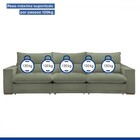 Sofá Retrátil E Reclinável Martinho 350cm Boucle Verde - Celf