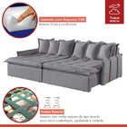 Sofá Retrátil E Reclinável Modulado 194cm Pés Em Madeira Maci