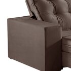 Sofá Retrátil E Reclinável Modulado 230cm Pés Em Madeira Maci