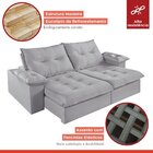 Sofá Retrátil E Reclinável Modulado 250cm Chile