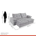 Sofá Retrátil E Reclinável Modulado 250cm Chile