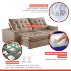 Sofá Retrátil E Reclinável Modulado 250cm Pés Em Madeira Maci