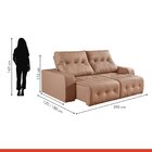 Sofá Retrátil E Reclinável Modulado 290cm Grécia