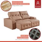 Sofá Retrátil E Reclinável Modulado 290cm Grécia