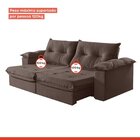 Sofá Retrátil E Reclinável Modulado 2 Lugares 210cm Pés Em Ma