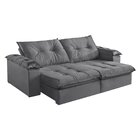 Sofá Retrátil E Reclinável Modulado 2 Lugares 210cm Pés Em Ma