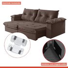 Sofá Retrátil E Reclinável Modulado 2 Lugares 230cm Pés Em Ma