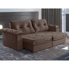 Sofá Retrátil E Reclinável Modulado 2 Lugares 230cm Pés Em Ma