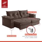 Sofá Retrátil E Reclinável Modulado 2 Lugares 250cm Pés Em Ma