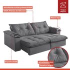 Sofá Retrátil E Reclinável Modulado 2 Lugares 250cm Pés Em Ma