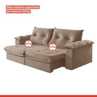 Sofá Retrátil E Reclinável Modulado 2 Lugares 250cm Pés Em Ma