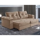 Sofá Retrátil E Reclinável Modulado 2 Lugares 250cm Pés Em Ma