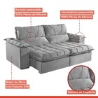 Sofá Retrátil E Reclinável Modulado 2 Lugares 290cm Alemanha