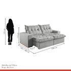 Sofá Retrátil E Reclinável Modulado 3 Lugares 250cm França  C