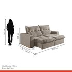 Sofá Retrátil E Reclinável Modulado 3 Lugares 250cm França  C