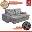 Sofá Retrátil E Reclinável Modulado Modulado 2 Lugares 250cm