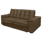 Sofá Retrátil E Reclinável Molas Ensacadas 190cm Veludo Zuriq