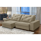 Sofá Retrátil E Reclinável Molas Ensacadas 2,30m Agatha Velud