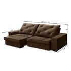 Sofá Retrátil E Reclinável Molas Ensacadas 2,50m Agatha Velud