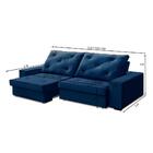 Sofá Retrátil E Reclinável Molas Ensacadas 2,50m Agatha Velud