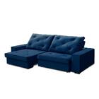 Sofá Retrátil E Reclinável Molas Ensacadas 2,50m Agatha Velud