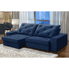 Sofá Retrátil E Reclinável Molas Ensacadas 2,50m Agatha Velud