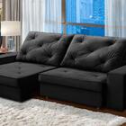 Sofá Retrátil E Reclinável Molas Ensacadas 2,50m Agatha Velud