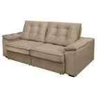 Sofá Retrátil E Reclinável Molas Ensacadas 240cm Veludo Zuriq