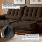 Sofá Retrátil E Reclinável Molas Ensacadas 2 Lugares 210cm Is