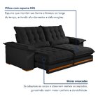 Sofá Retrátil E Reclinável Molas Ensacadas 2 Lugares 210cm Is