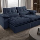 Sofá Retrátil E Reclinável Molas Ensacadas 2 Lugares 250cm Br