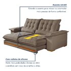 Sofá Retrátil E Reclinável Molas Ensacadas 3 Lugares 230cm Is