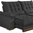 Sofá Retrátil E Reclinável Molas Ensacadas 3 Lugares 230cm Is