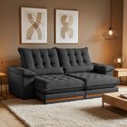 Sofá Retrátil E Reclinável Molas Ensacadas 3 Lugares 230cm Is