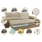 Sofá Retrátil E Reclinável Molas Ensacadas Cama Inbox Botonê