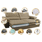 Sofá Retrátil E Reclinável Molas Ensacadas Cama Inbox Botonê