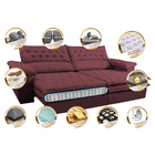 Sofá Retrátil E Reclinável Molas Ensacadas Cama Inbox Botonê