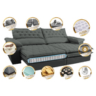 Sofá Retrátil E Reclinável Molas Ensacadas Cama Inbox Botonê