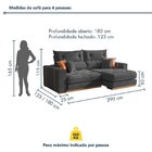 Sofá Retrátil E Reclinável Molas Ensacadas Pillow Top 25cm 4