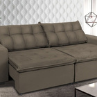 Sofá Retrátil E Reclinavel Oklahoma 2,02 Mts Com Molas E Pill