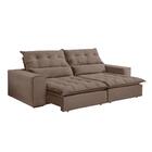 Sofá Retrátil E Reclinável Orion 2,10m 03 Lugares Txr Bege