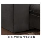 Sofá Retrátil E Reclinável Orion 2,10m 03 Lugares Txr Cinza