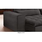 Sofá Retrátil E Reclinável Orion 2,10m 03 Lugares Txr Cinza