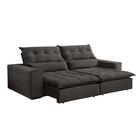 Sofá Retrátil E Reclinável Orion 2,10m 03 Lugares Txr Cinza